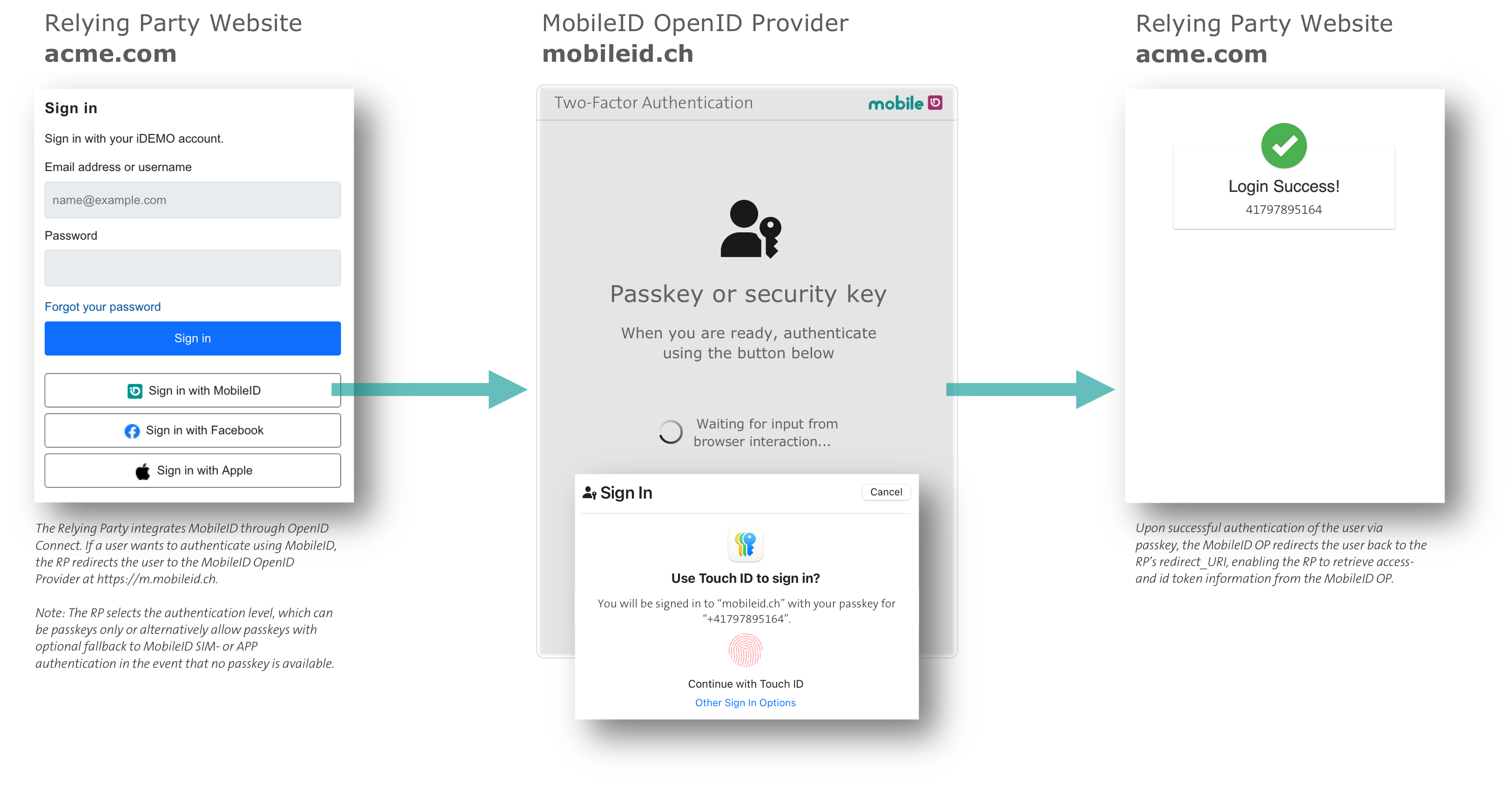 Passkey-only authentication flow