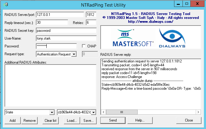 NTRadPing Test Utility